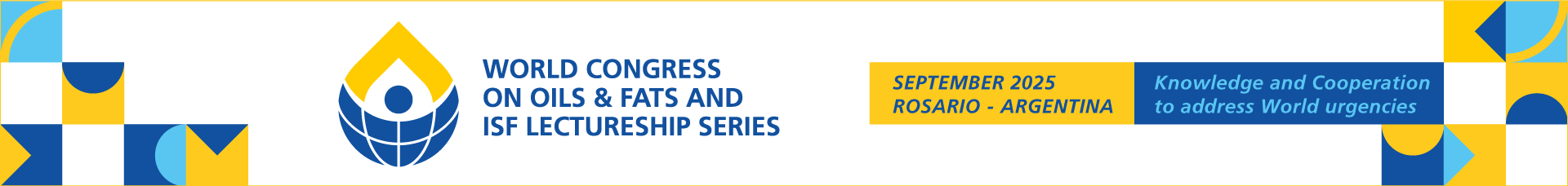 World Congress on oils & fats and ISF Lectureship Series Banner